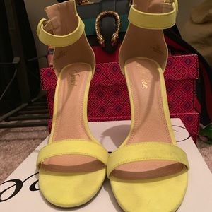 Neon Yellow Sandals